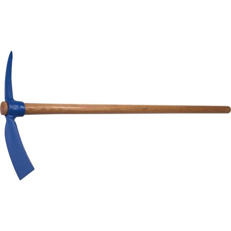 REVEX Kanton-Spitzhacke aus geschmiedetem Stahl, Holzgriff L.100 cm REVEX