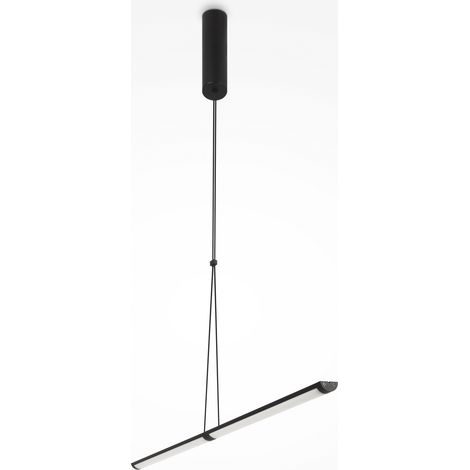 Suspension LED Maytoni Supersymmetry noire 88,6cm 18W (1/4)