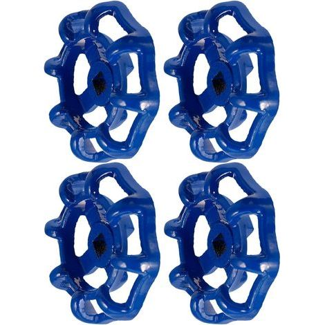 Lot de 8 poignées métalliques de remplacement, compatibles avec vannes standard, en acier robuste, faciles à installer sur robinet extérieur. (1/5)