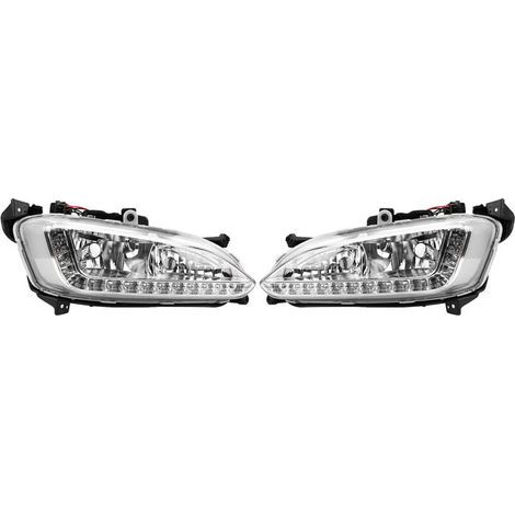 Enowelir - Cubiertas para luces diurnas y faros antiniebla para Hyundai Santa Fe/IX45 2013-2015 (1/4)