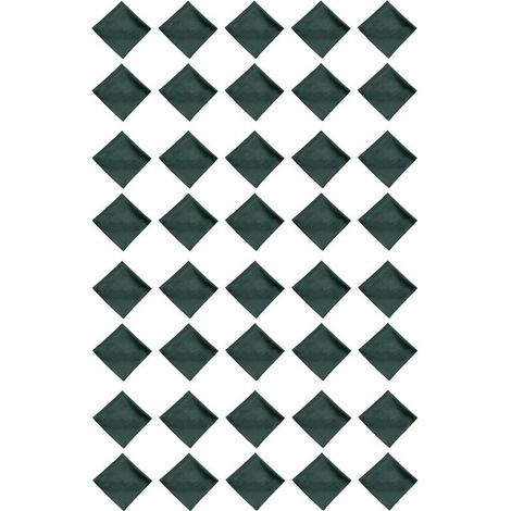 40 Stück 48x48cm Polyester-Stoffservietten für Hochzeitsbankett-Dinner im Restaurant, Dunkelgrün (1/3)