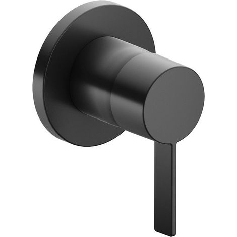 Mitigeur monocommande IXMO DN 15, rosace à encastrer rond noir chrome brossé KEUCO