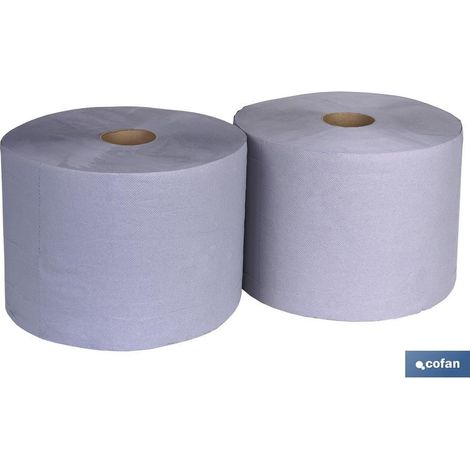 BOBINA INDUSTRIAL RECICLADA AZUL 250MTS (2 ROLLOS)