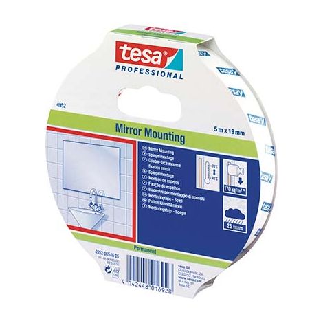 NASTRO BIADESIVO SPECCHI MOUNTING 66952 TESA - MM 19 ML 5- 16 pezzi