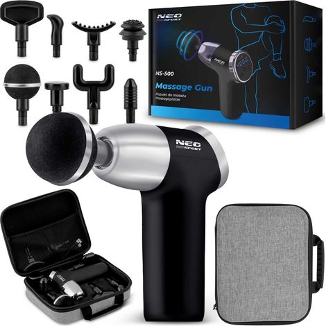 Masajeador corporal con 8 accesorios ns 500 neo sport negro (1/5)