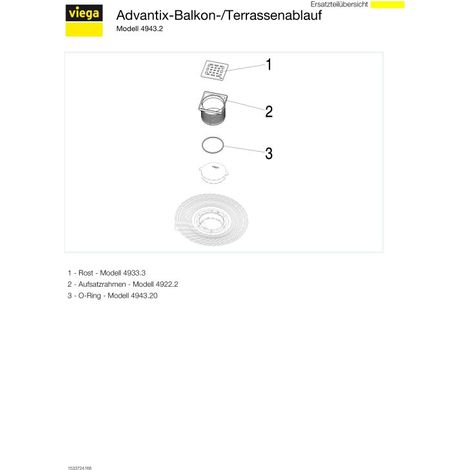 VIEGA 557089 Bonde de balcon/terrasse 4943.2 (1/5)