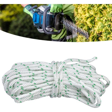 Corde de démarrage de 4,5 mm x 10 m convenant aux tronçonneuses, tondeuses à gazon et taille-haies Stihl, Husqvarna, Sears, Craftsman, Poulan, Briggs, Stratton. (1/5)