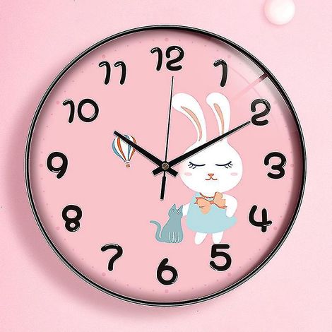 Horloge murale de 20 cm (8 pouces), horloge ronde silencieuse Bicyclestore (sans tic-tac) (1/5)