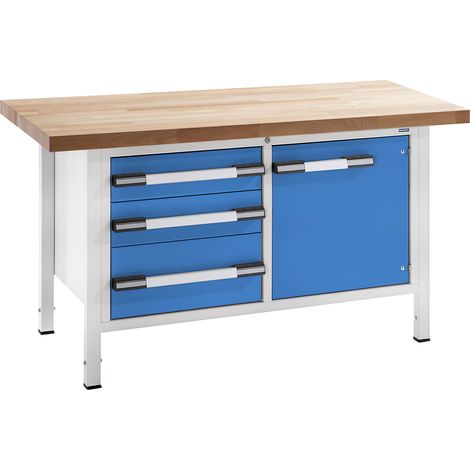 eurokraft pro, Établi réglable en hauteur, sur piétement,
