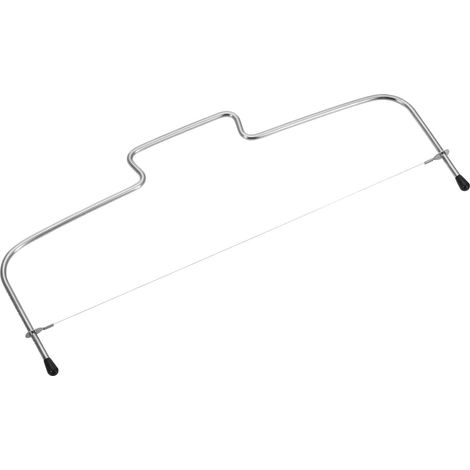 Tortenschneider, gezahnter Schneiddraht, Länge: 32 cm, Edelstahl, silber, 71202270 (1/5)