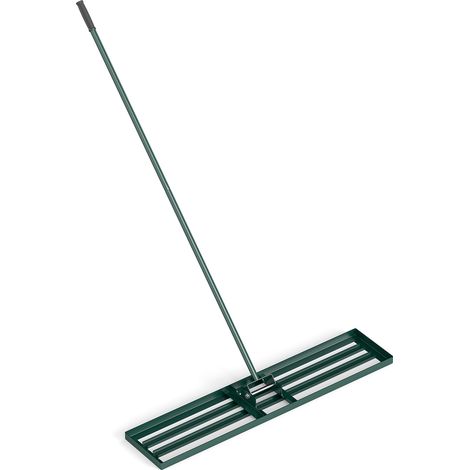 COSTWAY Lawn Leveling Rake 117 cm x 25 cm Heavy Duty Level Lawn Tool-Green (1/5)