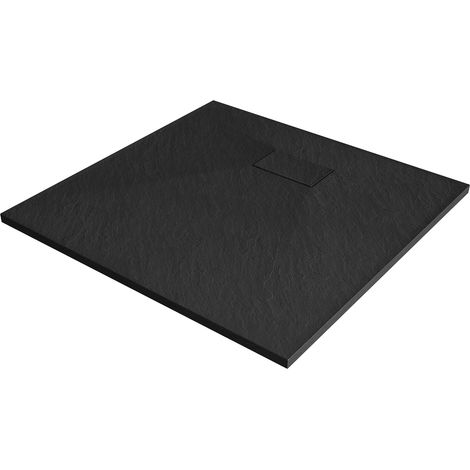 Mexen Hugo plato de ducha cuadrado SMC 80 x 80 cm, negro - 42708080 (1/5)