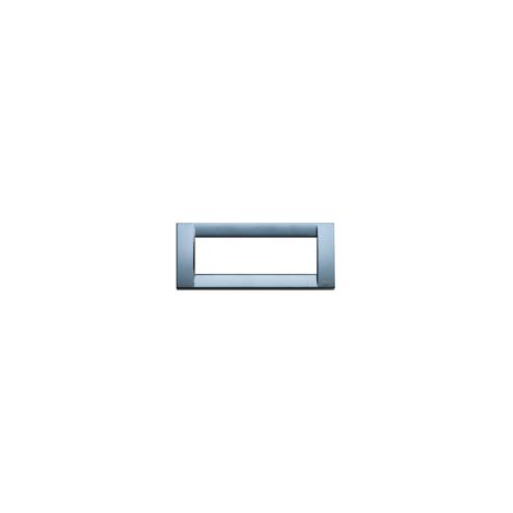 VIMAR - PLACCA IDEA CLASSIC 6 MODULI INMETALLO COLORE AVIO METALLIZZATO 16736.26