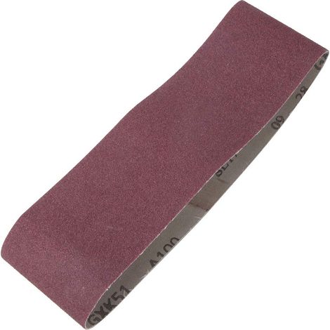 10 Stück 533 x 75 mm Schleifband 21 x 3 Zoll Aluminiumoxid-Schleifband für Schleifmaschinen mit Körnung 40-180 zum Polieren und Schleifen von Holz und Metall (01) (1/5)