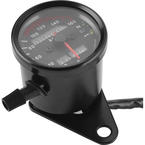 12V LED-Kilometerzähler, Tachometer und Drehzahlmesser im Retro-Stil mit hoher Genauigkeit für Motorräder (1/5)