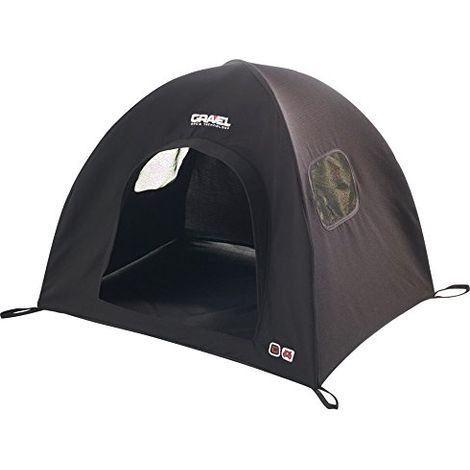 Gravier Chiens Technologie Niche pour Chien, Medium, Noir
