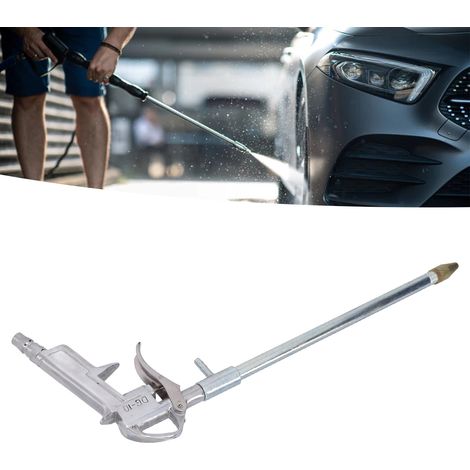 Pistola de aire comprimido para limpieza a alta presión – aleación de aluminio con tubo de extensión para motor, pared y eliminación de polvo. (1/5)