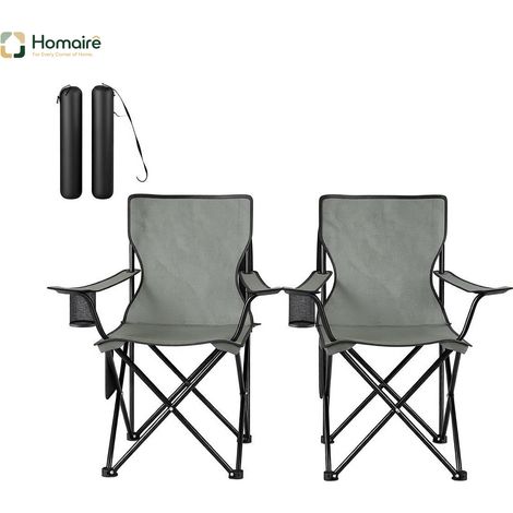 Grauer Gartenstuhl aus Kunststoff 47 x 76 x 80,5 cm HOMAIRE (1/5)