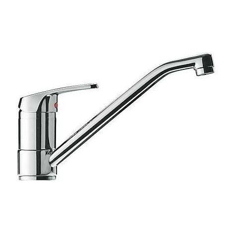 GRIFO MONOMANDO PARA COCINA CON LATIGUILLOS DE ALIMENTACIÓN (1/2)