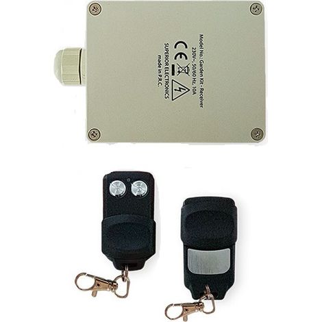 Kit ricevente 220V 2 canali 12A + 2 Telecomandi