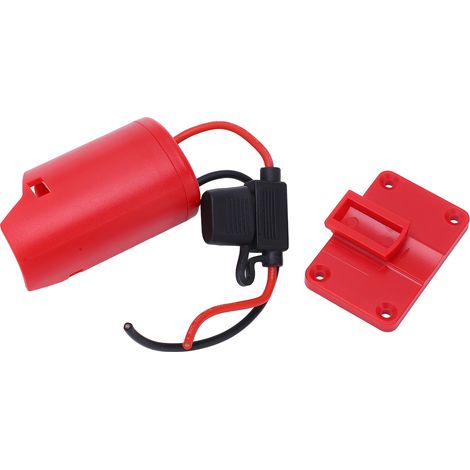 Adaptateur de batterie 12V coque ABS convertisseur lithium 30A fusible pour M12 48 11 2420 48 11 2401 avec plaque et 2 fusibles (1/5)
