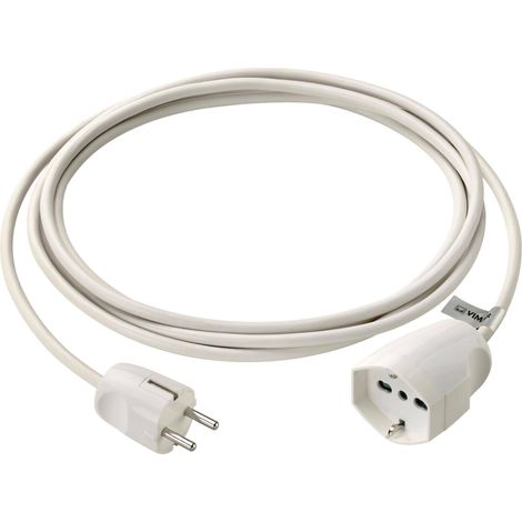 Vimar 0P32400.B Prolunga Universale, 3 m, 3G1 DE, Bianco, 3m