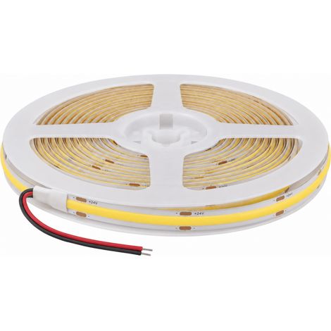 Ruban LED COB 10m 24V IP20 320LED/m 8.7W/M CRI90 - Blanc Chaud 2300K - 3500K - SILAMP (1/2)