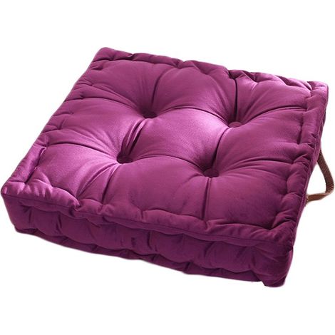 Coussin de sol- Coussin épaissi- Pourpre, 42x42cm (1/4)
