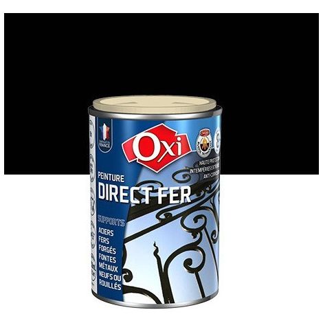 Oxi Direct Eisenfarbe 100ml Schwarz Glänzend - Oxi