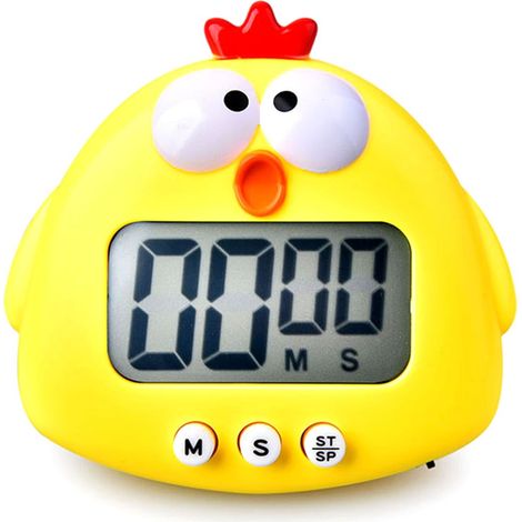 Digital minuterie de cuisine Minuteur Minuteur Magnétique, Idéal minuterie de cuisine Minuteur pour la Cuisson, le Sport, les études, Poussin jaune (1/5)