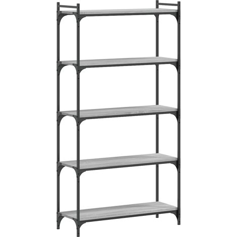 Maison Exclusive - Libreria 5 Ripiani Grigio Sonoma 80x30x154cm Legno Multistrato