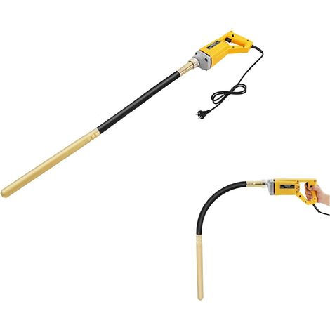 850W Manuel Vibrateur de Béton Bouteille Vibrante Bouteille Vibrant Electrique Vibrant Portable Professionnel Compacteur de Béton Industriel Longueur du Vibrateur 1M
