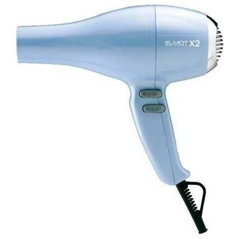 Asciugacapelli Phon Professionale X2 Azzurro 2 Velocità 5 Temperature 1800 watt
