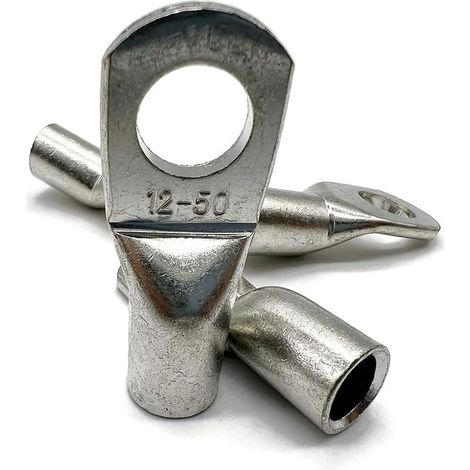 50mm2 M12 4x pour câbles de batterie idéale pour câbles tressés en cuivre 8mm sans gaine PVC connexion fiable montage facile plusieurs applications (1/4)