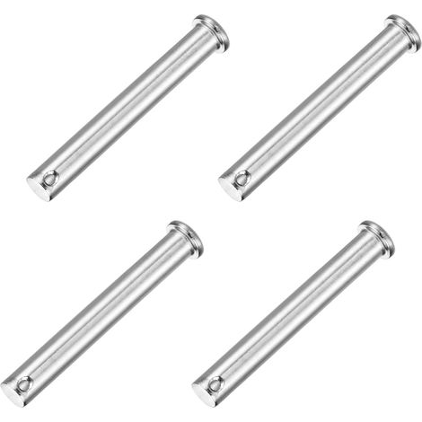 4Pcs M10 x 75mm Broches À Chapeau À Trou Unique, Broches D’Attelage À Tête Plate En Acier Inoxydable 304 Pour Verrou De Remorque, Installation De Meubles, Équipement Industriel (1/5)