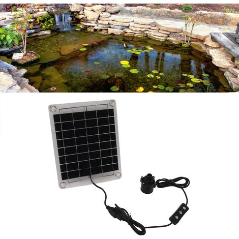 20-W-Solar-Tauchpumpen-Set für Springbrunnen, Teiche und Bewässerung – ABS, USB, 800 l/h, 5 m – inklusive Durchflussregler (1/5)