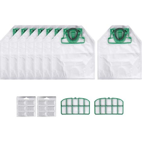 pour VK200 FP200 PièCes pour Kobold Sac D'Aspirateur Filtre de Remplacement 8 VK200 + 2 Filtres HEPA + 12 Parfums (1/5)