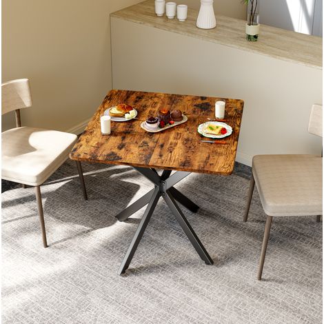 Tavolo quadrato industriale in truciolare 80x80x75 cm OKMYHOME (1/5)