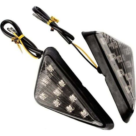 Stück Blinker, gelbe LED-Blinker, 12V Dreieck-Blitzmarkierungsleuchten, universelles gelbes Licht (1/5)
