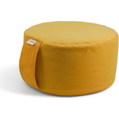 Cuscino da meditazione, zafu con grano saraceno - giallo (1/3)