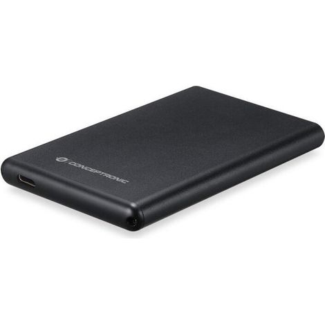 Caja Conceptronic Disco Duro Externo 2.5" USB-C/USB 3.1 Negro (1/4)