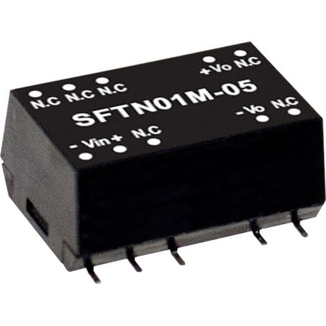 Mean Well SFTN01M-12 DC/DC-Wandlermodul 84 mA 1 W Anzahl Ausgänge: 1 x Inhalt 1 St.