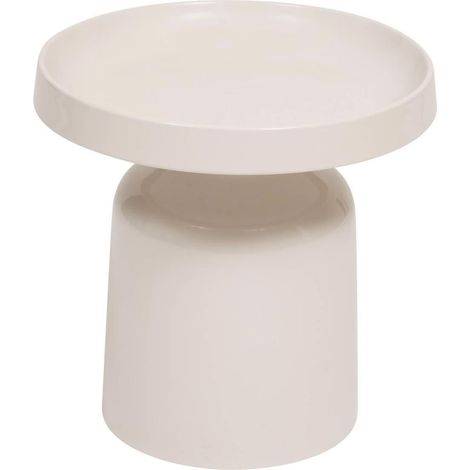 Table d'Appoint en Métal "Abadi" 43cm Beige