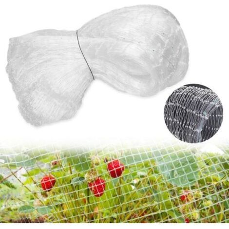 Filet Poules Anti Oiseaux 3 x 10m, Protection Réutilisable Pour Volière, Balcons, Jardins, Clôtures, Vergers, Potagers - Anti Pigeon (Blanc) (1/5)