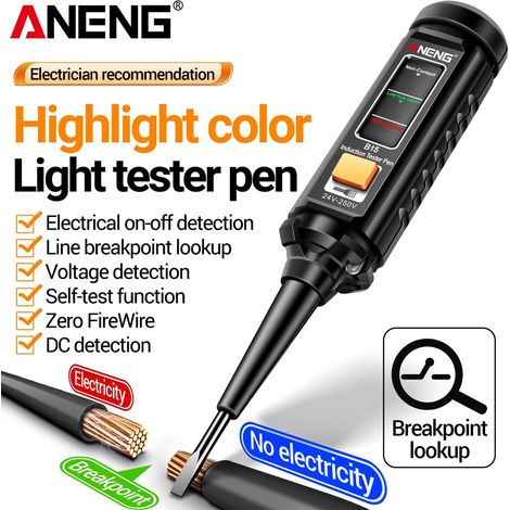 NCV Non-Contact Voltage Tester – Electric Detector With Audible and Light Signal for Home Safety and Electrical Work (1/5)