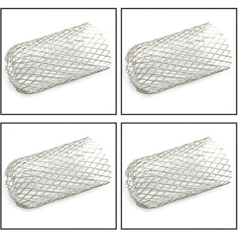 4 Pièces Crapaudines pour Gouttière D’Environ Filtres De Gouttière Grille Grillage Stop Feuille Crapaudine Crépine Pare Feuille Cache Gouttière Acier Inoxydable 6,69 X4.72Pouces (1/5)