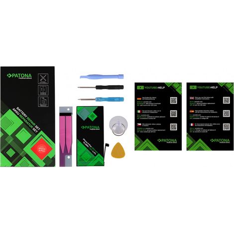 PATONA Premium Akku f. Apple iPhone 8 Plus 616-000367 inkl. Werkzeugset