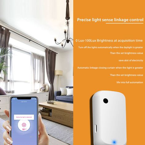 Tuya – capteur de lumière WiFi Intelligent, éclairage domestique, contrôle de la luminosité, fonctionne avec un appareil Compatible Alexa (1/5)