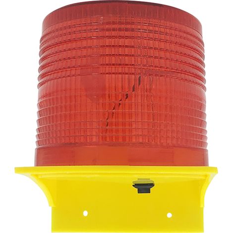 Luces de señalización solares (8 LED rojos) - Lámparas de señalización solares para obstáculos, balizas, semáforos, luces de grúa, luces marinas (1/5)