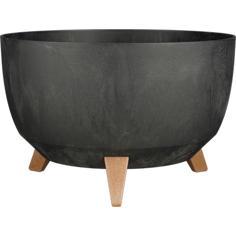 Mica Decorations Jardinière d'extérieur Noir H20.5xl40xL40cm (1/5)